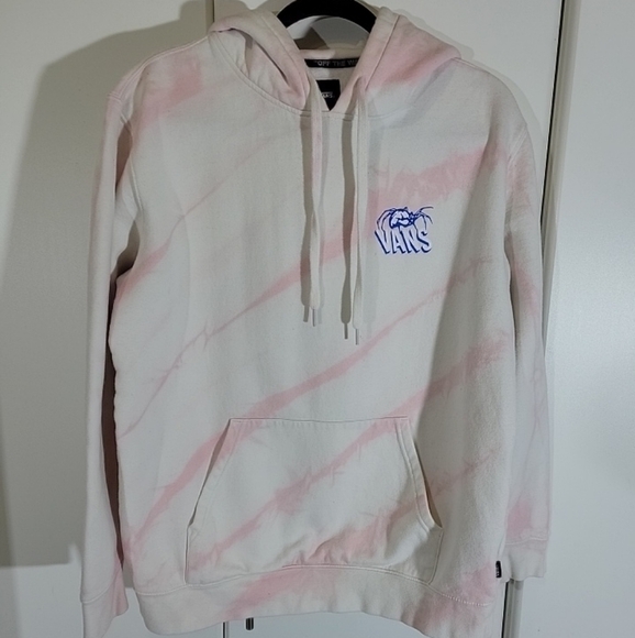 Vans Hoodie  Sweater Size  Medium Pink Tie Dye Unisex - Picture 6 of 9